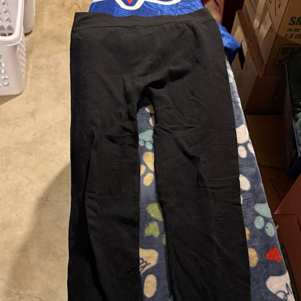 Black Fleece Lined Leggings
